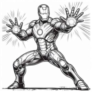 Desenho de Homem De Ferro Colorir Imprimir 32