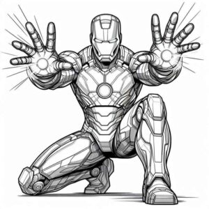 Desenho de Homem De Ferro Colorir Imprimir 33