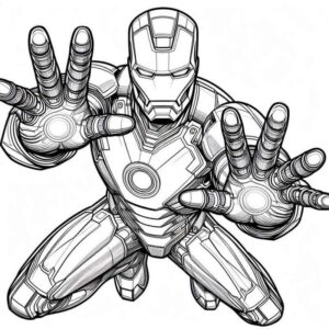 Desenho de Homem De Ferro Colorir Imprimir 36
