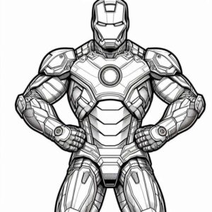 Desenho de Homem De Ferro Colorir Imprimir 37