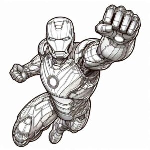 Desenho de Homem De Ferro Colorir Imprimir 38