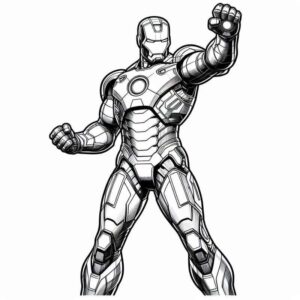 Desenho de Homem De Ferro Colorir Imprimir 40
