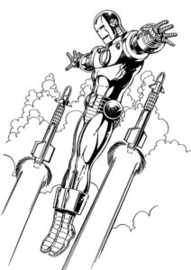 Desenho de Homem De Ferro Colorir Imprimir 41 (2)