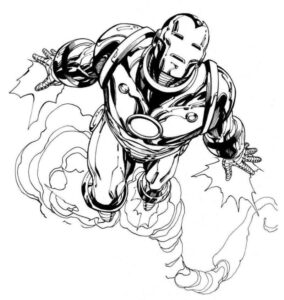 Desenho de Homem De Ferro Colorir Imprimir 42