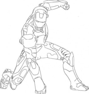Desenho de Homem De Ferro Colorir Imprimir 43