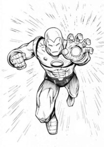 Desenho de Homem De Ferro Colorir Imprimir 44