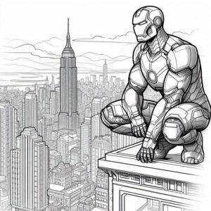 Desenho de Homem De Ferro Colorir Imprimir 45