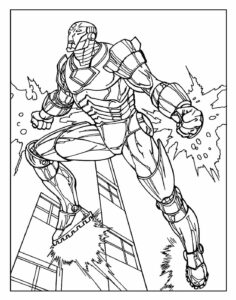 Desenho de Homem De Ferro Colorir Imprimir 49