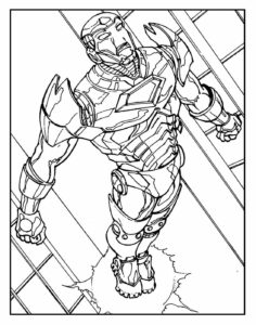 Desenho de Homem De Ferro Colorir Imprimir 51