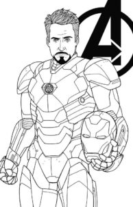 Desenho de Homem De Ferro Colorir Imprimir 58