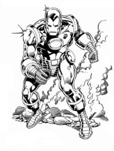 Desenho de Homem De Ferro Colorir Imprimir 59