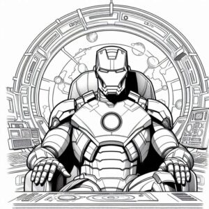 Desenho de Homem De Ferro Colorir Imprimir 63