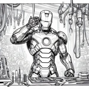 Desenho de Homem De Ferro Colorir Imprimir 64