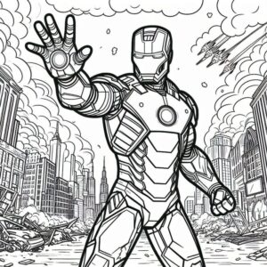 Desenho de Homem De Ferro Colorir Imprimir 73