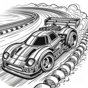 Desenho de Hot Wheels Desenho Colorir Imprimir 05