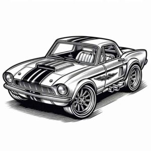 Desenho de Hot Wheels Desenho Colorir Imprimir 06