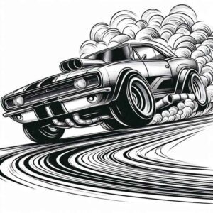 Desenho de Hot Wheels Desenho Colorir Imprimir 08