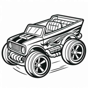 Desenho de Hot Wheels Desenho Colorir Imprimir 18