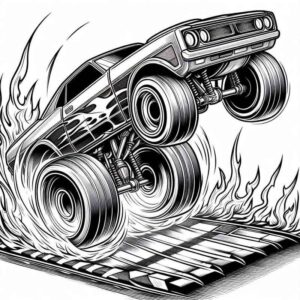 Desenho de Hot Wheels Desenho Colorir Imprimir 19