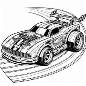 Desenho de Hot Wheels Desenho Colorir Imprimir 20