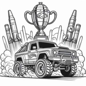 Desenho de Hot Wheels Desenho Colorir Imprimir 22