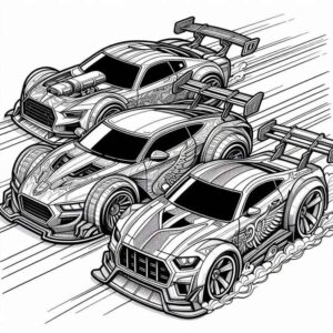 Desenho de Hot Wheels Desenho Colorir Imprimir 23