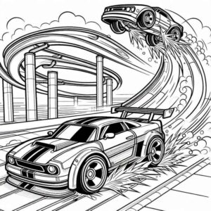 Desenho de Hot Wheels Desenho Colorir Imprimir 24