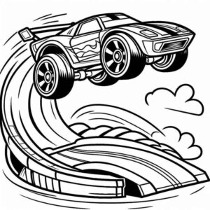 Desenho de Hot Wheels Desenho Colorir Imprimir 30