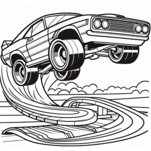 Desenho de Hot Wheels Desenho Colorir Imprimir 39