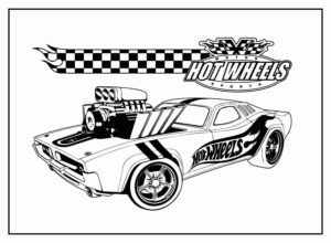 Desenho de Hot Wheels Desenho Colorir Imprimir 43