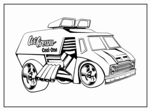 Desenho de Hot Wheels Desenho Colorir Imprimir 44