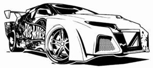 Desenho de Hot Wheels Desenho Colorir Imprimir 45