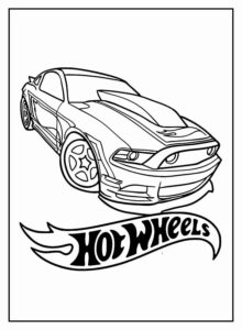 Desenho de Hot Wheels Desenho Colorir Imprimir 48