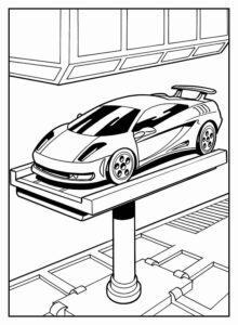 Desenho de Hot Wheels Desenho Colorir Imprimir 51