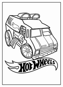 Desenho de Hot Wheels Desenho Colorir Imprimir 56