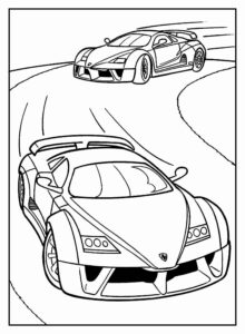 Desenho de Hot Wheels Desenho Colorir Imprimir 58