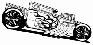 Desenho de Hot Wheels Desenho Colorir Imprimir 63