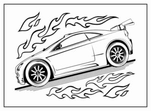 Desenho de Hot Wheels Desenho Colorir Imprimir 67
