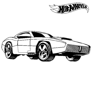 Desenho de Hot Wheels Desenho Colorir Imprimir 74