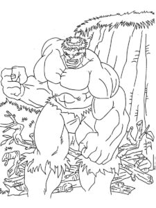 Desenho de Hulk Desenho Colorir Imprimir 001