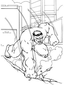 Desenho de Hulk Desenho Colorir Imprimir 002