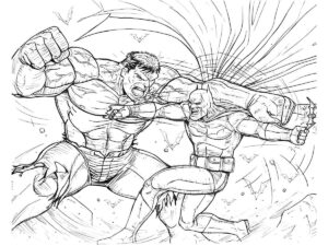 Desenho de Hulk Desenho Colorir Imprimir 003