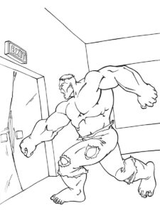 Desenho de Hulk Desenho Colorir Imprimir 005