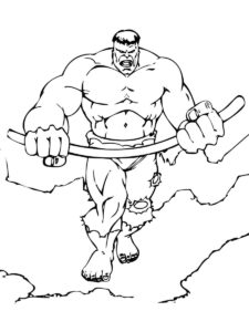 Desenho de Hulk Desenho Colorir Imprimir 007