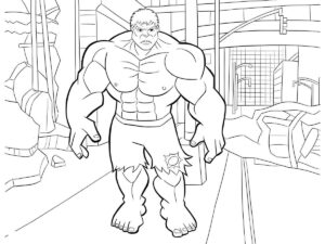 Desenho de Hulk Desenho Colorir Imprimir 008
