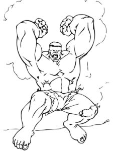 Desenho de Hulk Desenho Colorir Imprimir 010