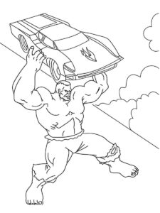 Desenho de Hulk Desenho Colorir Imprimir 011