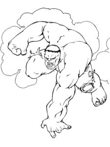 Desenho de Hulk Desenho Colorir Imprimir 012