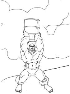 Desenho de Hulk Desenho Colorir Imprimir 013