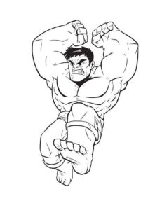 Desenho de Hulk Desenho Colorir Imprimir 015